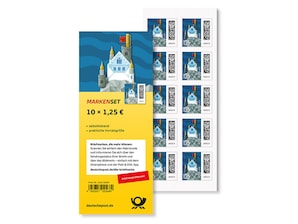 "Briefburg" aus der Postwertzeichen-Dauerserie "Welt der Briefe"