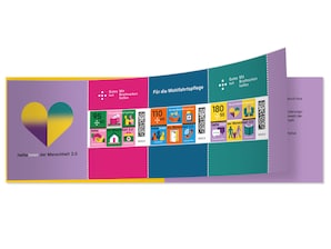 Markenset "Helferinnen und Helfer der Menschheit 2.0", 0,95+0,40 EUR, 1,10+0,45 EUR, 1,80+0,55 EUR, 3er-Set