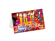 Glückwunschkarte "Happy Birthday" Kerzen