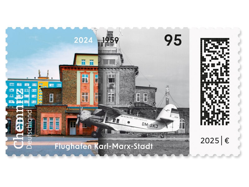 Chemnitz, Briefmarke zu 0,95 €, 10er-Bogen