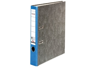 Falken, Recycling-Wolkenmarmor-Ordner A4, 5 cm, blau