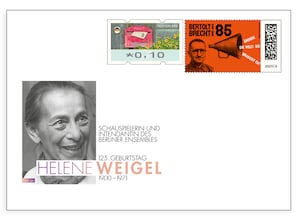 Gedenkbriefumschlag "125. Geburtstag Helene Weigel"