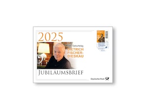 Jubilumsbrief "100. Geb. Dietrich Fischer-Dieskau"