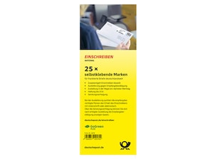 Einschreiben, 25er-Marken-Set
