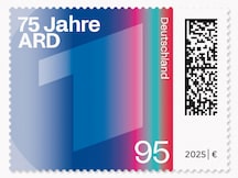 ARD-Logo mit teilweiser Überlagerung farbiger Linien