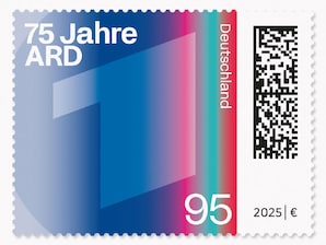 ARD-Logo mit teilweiser berlagerung farbiger Linien