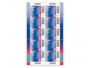 ARD-Logo mit teilweiser Überlagerung farbiger Linien