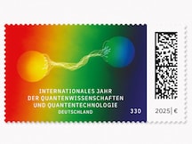 Illustration von zwei miteinander verschränkten Photonen