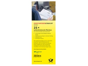 Einschreiben Einwurf, 25er-Marken-Set
