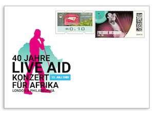 Gedenkbriefumschlag 40 Jahre Live Aid