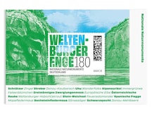 Stahlstich, die Lange Wand bei Weltenburg.