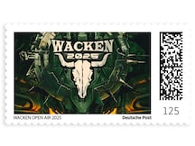 Wacken Open Air Jahreslogo 2025 in schwarz