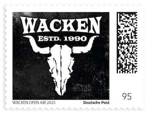 Festival T-Shirt 2025 Wacken Schädel mit dem Schriftzug Wacken ESTD. 1990