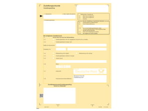 Komplettset Postzustellungsauftrag, 25 Stck