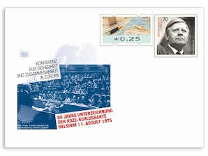 Gedenkbriefumschlag 50 Jahre Unterzeichnung der KSZE-Schlussakte in Helsinki