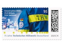 Mitarbeitende Person des THW im Einsatz