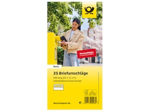Briefumschlag DIN lang selbstklebend wei ohne Fenster 25er Set