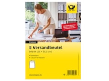 Versandbeutel B4 haftklebend braun ohne Fenster 5er Set