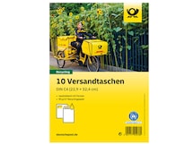 Bild Versandtasche C4 nassklebend braun mit Fenster Blauer Engel