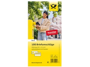 Deutsche Post Briefumschlge, Format: DIN lang, mit Fenster, 100 Stck