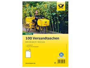 Deutsche Post Versandtasche, Format: DIN C4, ohne Fenster, 100 Stck