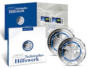 Numisfolder Mnze & Marke Technisches Hilfswerk