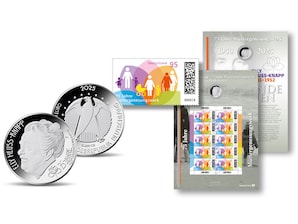 Numisblatt "Elly Heuss-Knapp - 75 Jahre Mttergenesungswerk" in Silber