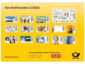 Steckkarte "Ihre Briefmarken 2/2025"