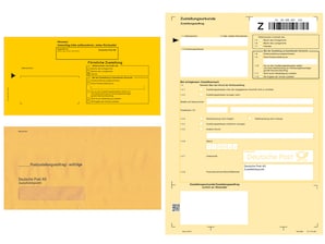 Komplettset Postzustellungsauftrag, 25 Stck