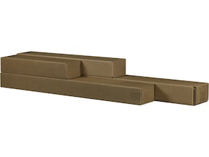 Versandhlse, 440 x 105 x 105 mm, braun, 10 Stck