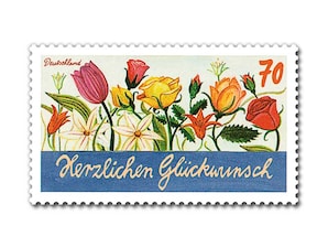Bild Briefmarke "Dauerserie Schreibanlsse - Herzlichen Glckwunsch" 70 ct