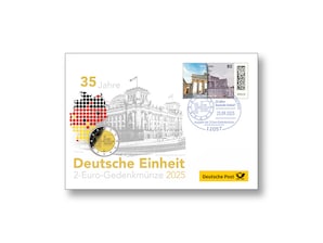 Numisbrief "35 Jahre Deutsche Einheit"