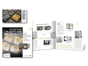 Philatelistisches Gedenkblatt Stolpersteine