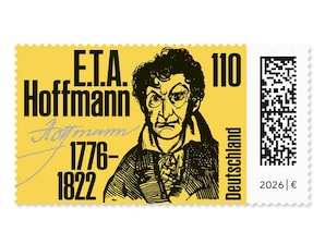 250. Geburtstag E.T.A. Hoffmann, Briefmarke zu 1,10 EUR, 10er-Bogen