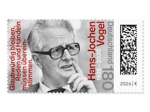 Portr�tfoto Hans-Jochen Vogels aus den 1990er Jahren (180 Cent)