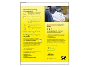 Einschreiben Einwurf, 10er-Marken-Set 