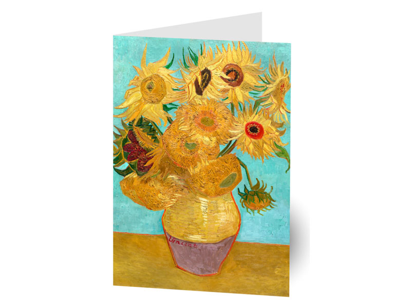 Gl�ckwunschkarte Sonnenblume in der Vase
