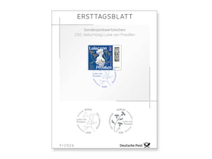 Ersttagsblatt 9 2026 250. Geburtstag Luise von Preu�en