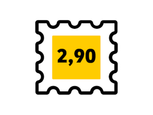 Icon Briefmarke zu 2,90 EUR