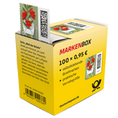 Markenbox Blumenbrief, Briefmarke zu 0,95 Euro, 100er-Box 