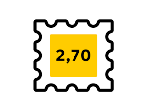 Icon Briefmarke zu 2,70 EUR
