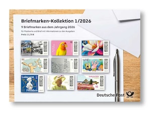 Steckkarte Briefmarken-Kollektion 1/2026