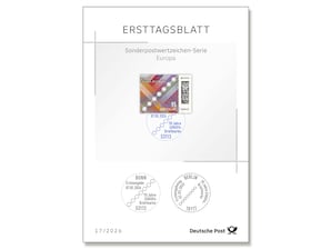 Ersttagsblatt 17/26 Europa - 70 Jahre EUROPA-Briefmarke