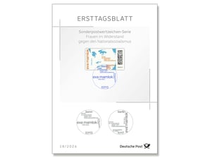 Ersttagsblatt 18/26 Frauen im Widerstand gegen den Nationalsozialismus 2026 - Eva Mamlok