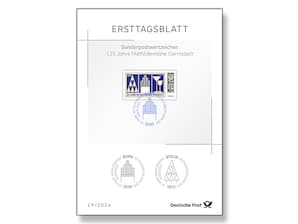 Ersttagsblatt 19/26 125 Jahre Mathildenh�he Darmstadt
