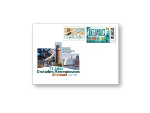 Gedenkbriefumschlag 75 Jahre Deutsches Meeresmuseum Stralsund
