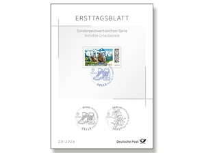Ersttagsblatt 20/26 Beliebte Urlaubsziele - Alpen