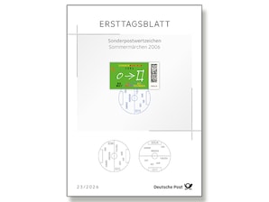 Ersttagsblatt 23/26 Sommerm�rchen 2006