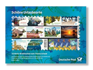 Steckkarte Sch�ne Urlaubsorte