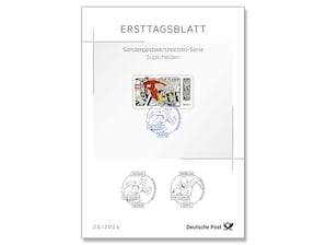 Ersttagsblatt 25/26 Superhelden - The Flash